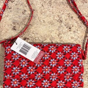 Vera Bradley Red Floral Crossbody Bag